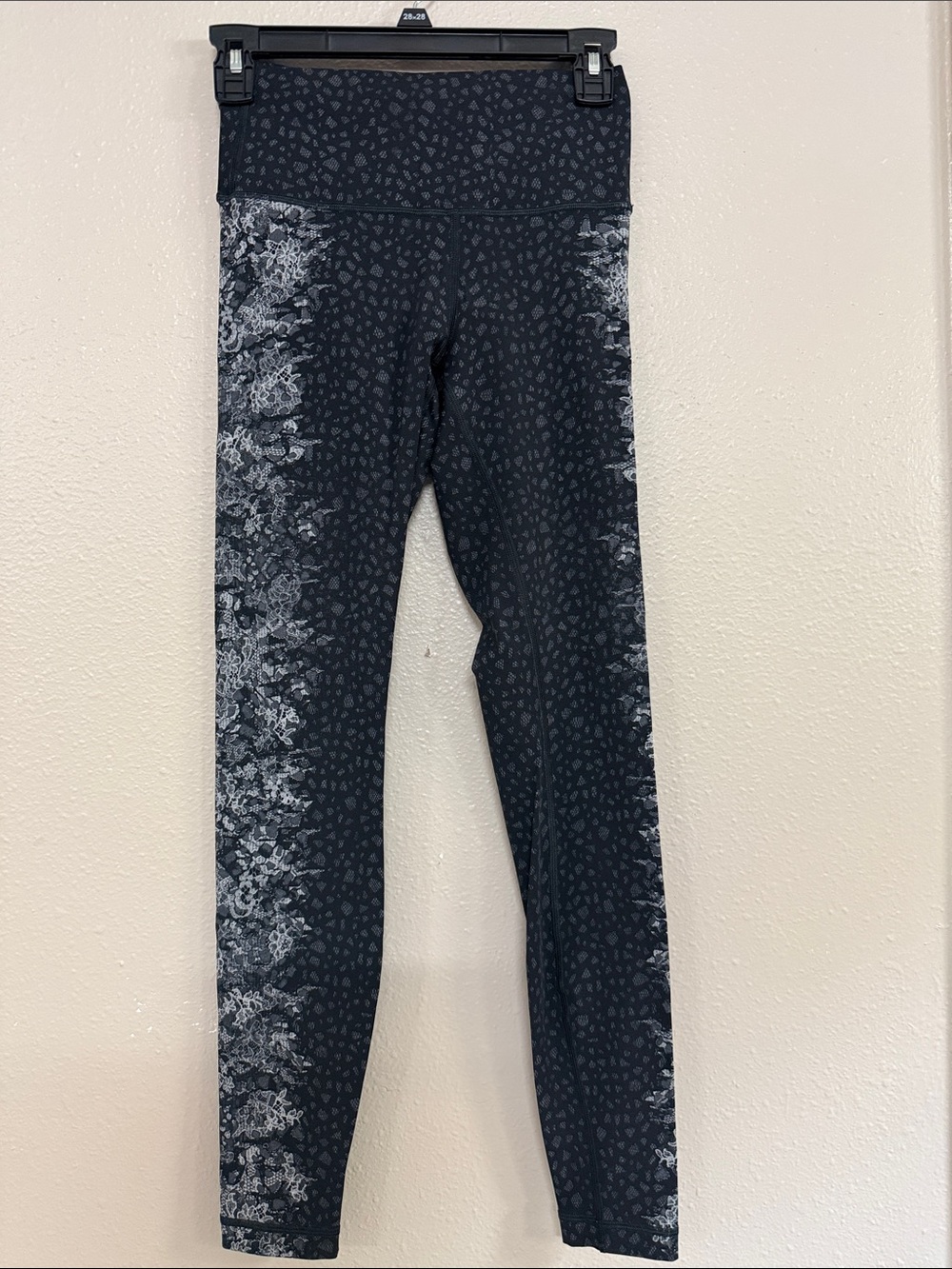 Lululemon Wunder Under Hi-Rise Nulux "Over Ice Grey Black" Pant Leggings